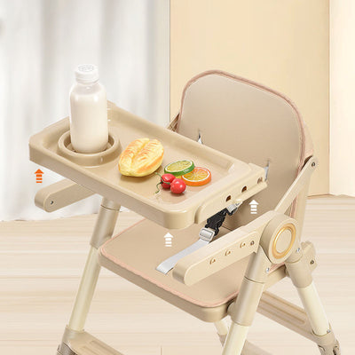 Modern Minimalist Rectangular Adjustable PU Leather PP Carbon Steel Kid Dining Chair Backrest Armrest For Dining Room