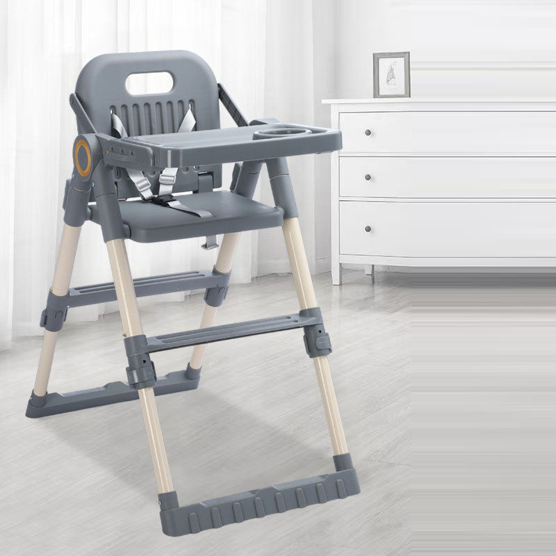 Modern Minimalist Rectangular Adjustable PU Leather PP Carbon Steel Kid Dining Chair Backrest Armrest For Dining Room