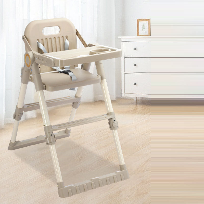 Modern Minimalist Rectangular Adjustable PU Leather PP Carbon Steel Kid Dining Chair Backrest Armrest For Dining Room
