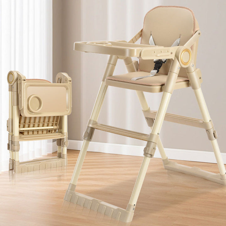 Moderner minimalistischer rechteckiger verstellbarer PU-Leder-PP-Kohlenstoffstahl-Kinder-Esszimmerstuhl mit Rückenlehne und Armlehne für das Esszimmer 