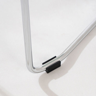 Modern Minimalist Curved PC Steel Dining Chair Backrest Armrest For Dining Room