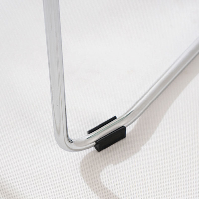 Modern Minimalist Curved PC Steel Dining Chair Backrest Armrest For Dining Room