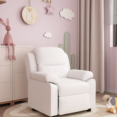 Modern Minimalist Rectangular Kid Fabric PU Leather Solid Wood Plastic Accent Chair Backrest Armrest For Living Room