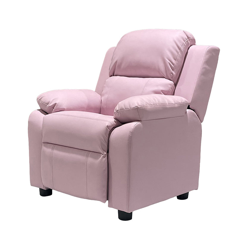 Modern Minimalist Rectangular Kid Fabric PU Leather Solid Wood Plastic Accent Chair Backrest Armrest For Living Room