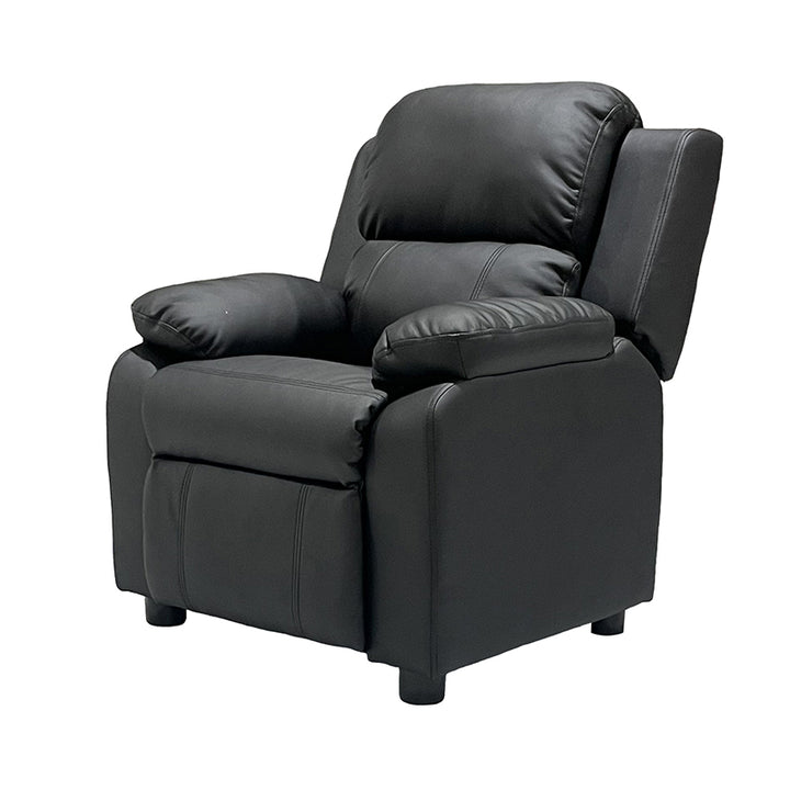 Modern Minimalist Rectangular Kid Fabric PU Leather Solid Wood Plastic Accent Chair Backrest Armrest For Living Room