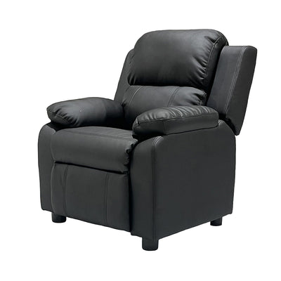 Modern Minimalist Rectangular Kid Fabric PU Leather Solid Wood Plastic Accent Chair Backrest Armrest For Living Room