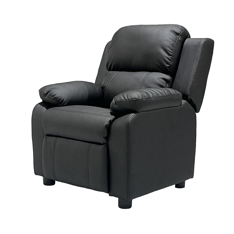 Modern Minimalist Rectangular Kid Fabric PU Leather Solid Wood Plastic Accent Chair Backrest Armrest For Living Room