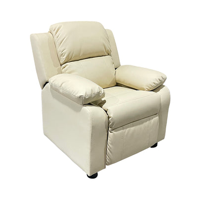 Modern Minimalist Rectangular Kid Fabric PU Leather Solid Wood Plastic Accent Chair Backrest Armrest For Living Room