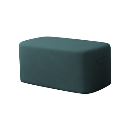 Modern Minimalist Rectangular Tech Fabric Lambswool Solid Wood Accent Chair Backless Armless For Living Room