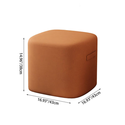 Modern Minimalist Rectangular Tech Fabric Lambswool Solid Wood Accent Chair Backless Armless For Living Room