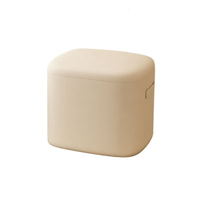 Modern Minimalist Rectangular Tech Fabric Lambswool Solid Wood Accent Chair Backless Armless For Living Room