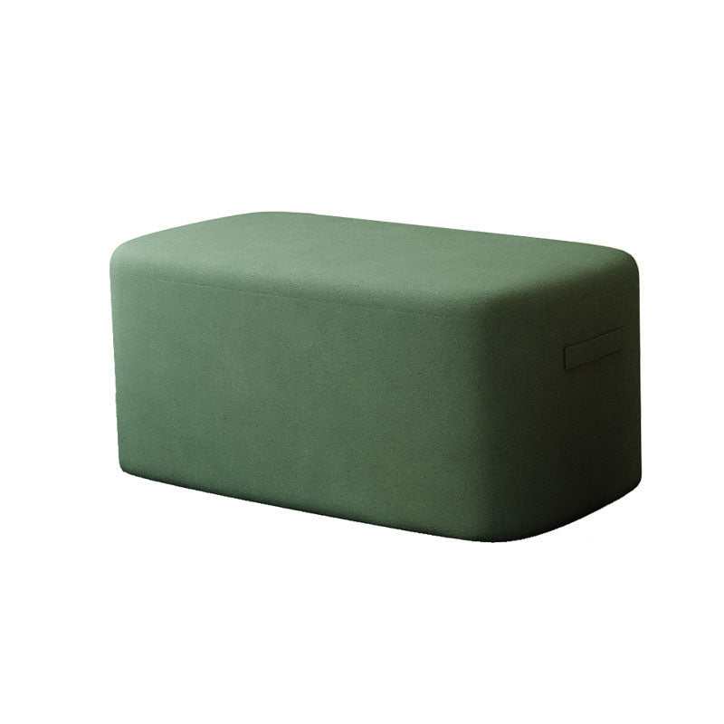 Modern Minimalist Rectangular Tech Fabric Lambswool Solid Wood Accent Chair Backless Armless For Living Room