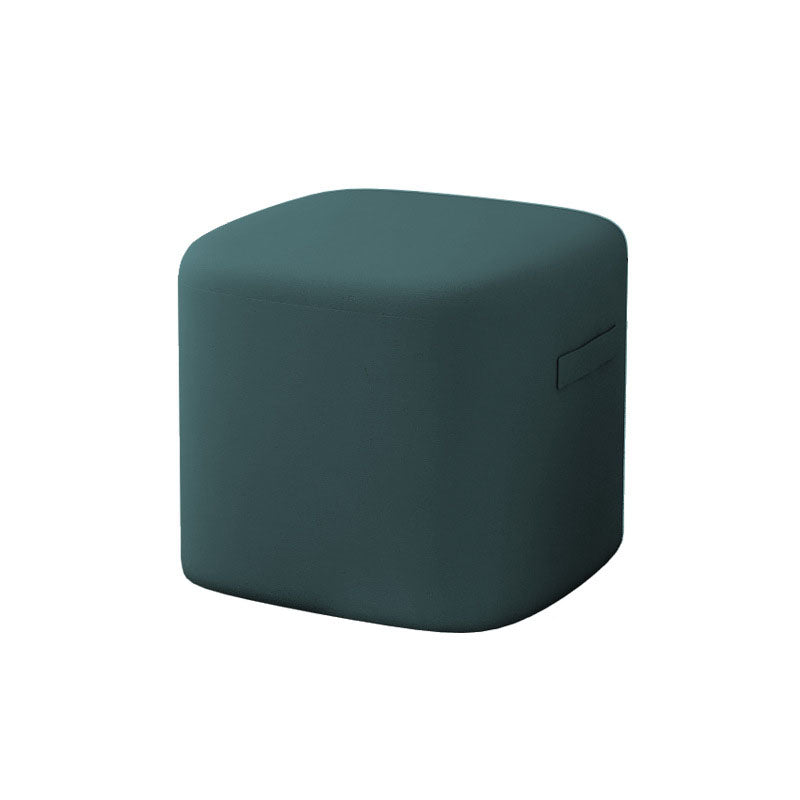 Modern Minimalist Rectangular Tech Fabric Lambswool Solid Wood Accent Chair Backless Armless For Living Room