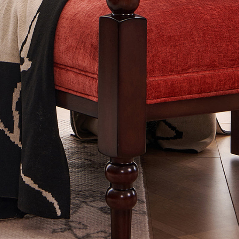Traditional French Curved Velvet Upholstered Solid Wood Accent Chair Backrest Armrest For Living Room
