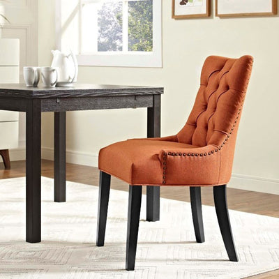 Modern Minimalist Rectangular Velvet Cotton-Linen Solid Wood Dining Chair Backrest Armless For Dining Room