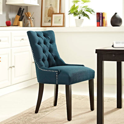 Modern Minimalist Rectangular Velvet Cotton-Linen Solid Wood Dining Chair Backrest Armless For Dining Room