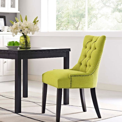 Modern Minimalist Rectangular Velvet Cotton-Linen Solid Wood Dining Chair Backrest Armless For Dining Room