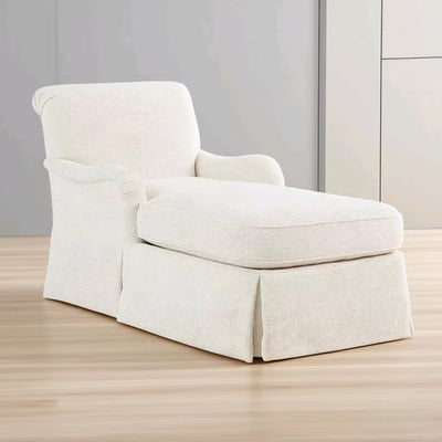 Modern Minimalist Rectangular Fabric Solid Wood Accent Chair Backrest Armrest For Living Room
