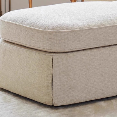 Modern Minimalist Rectangular Fabric Solid Wood Accent Chair Backrest Armrest For Living Room
