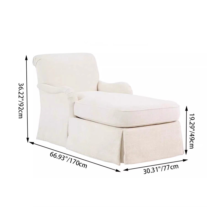 Modern Minimalist Rectangular Fabric Solid Wood Accent Chair Backrest Armrest For Living Room
