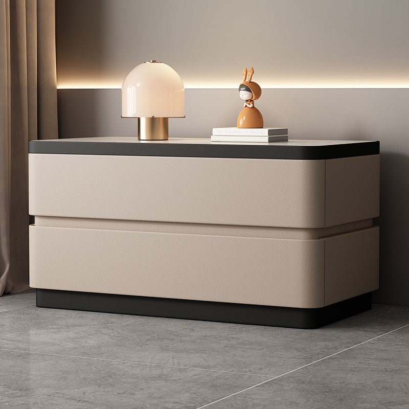 Modern Minimalist Rectangular Stone Slab Solid Wood Cat&