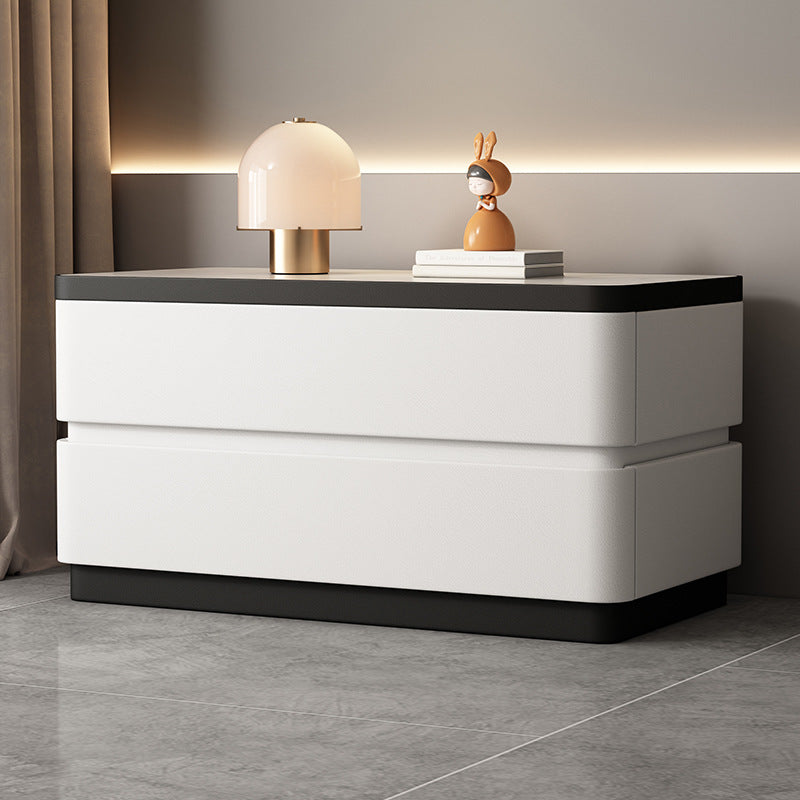 Modern Minimalist Rectangular Stone Slab Solid Wood Cat&