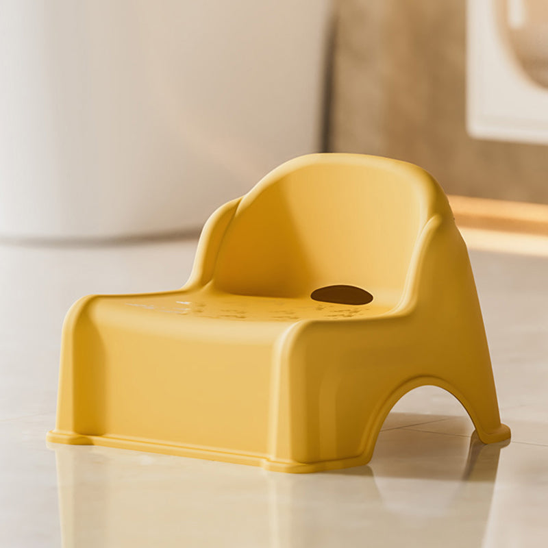 Tabouret bas courbé pour enfants, minimaliste moderne, en PP et PVC, sans dossier ni accoudoirs, pour salon 