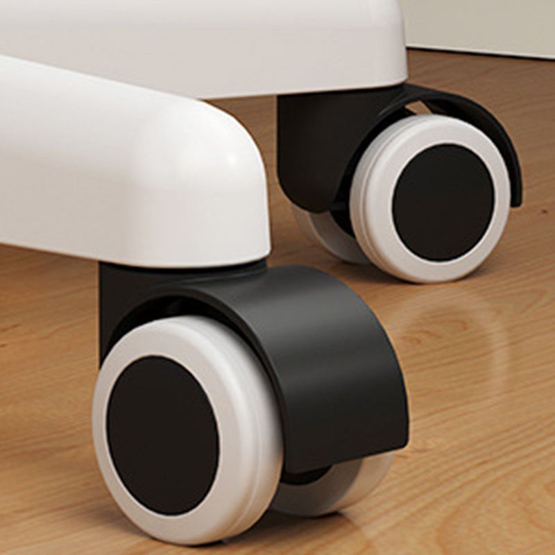 Moderner minimalistischer quadratischer gepolsterter PP-Kunststoff-Metall-Mesh-Stoff-Schreibtischstuhl mit Rückenlehne für das Home Office 