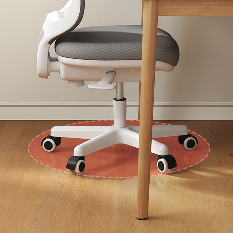 Moderner minimalistischer quadratischer gepolsterter PP-Kunststoff-Metall-Mesh-Stoff-Schreibtischstuhl mit Rückenlehne für das Home Office 