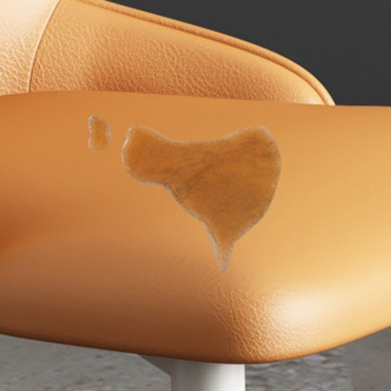 Silla de comedor de acero al carbono con respaldo tapizado en cuero artificial rectangular cuadrado nórdico contemporáneo para comedor 