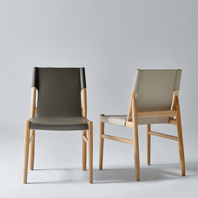 Moderna Minimalista Rectangular Cuadrada Marco de Madera Silla de Comedor de Cuero de Silla Respaldo Para Comedor 
