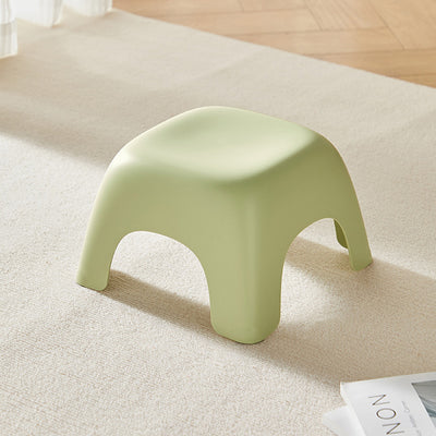 Modern Minimalist Square Plastic Low Stool For Living Room