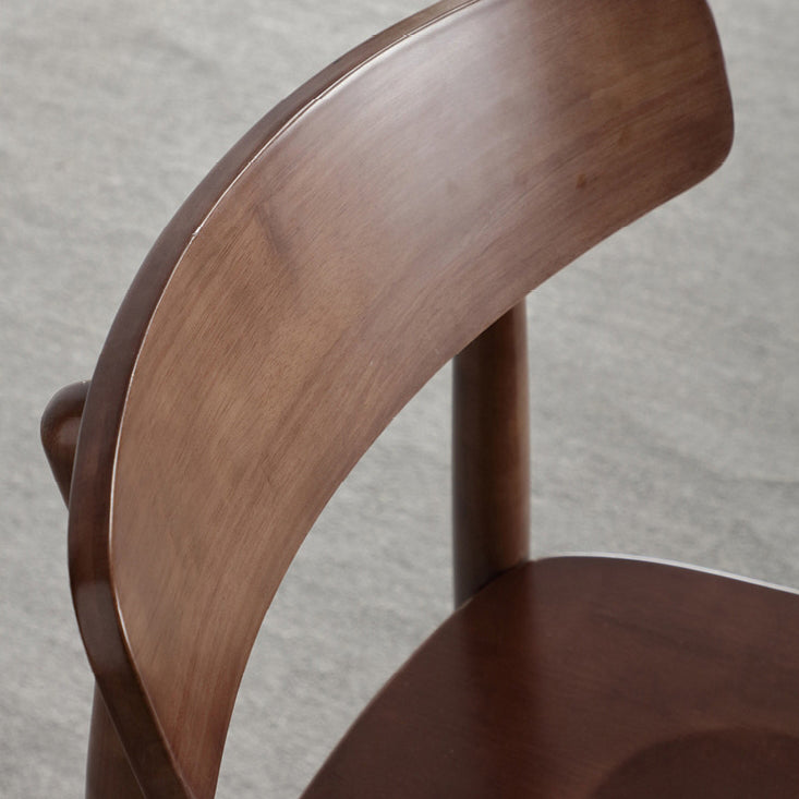 Silla de comedor moderna y minimalista con respaldo, estructura cuadrada de madera de caucho y cuero de microfibra, para comedor 