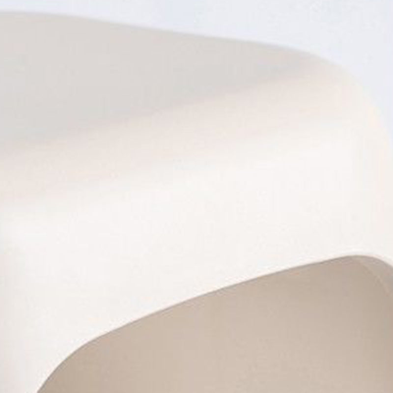 Taburete bajo rectangular de plástico antideslizante minimalista moderno para sala de estar 