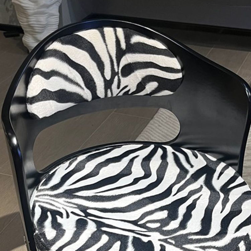 Taburete de tocador contemporáneo de estilo retro, giratorio, redondo, tapizado, con estructura de madera maciza, tela y respaldo para dormitorio 