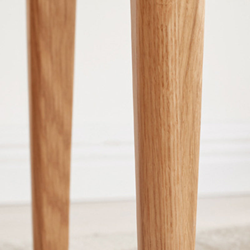 Tabouret de coiffeuse rectangulaire minimaliste moderne en tissu rembourré avec cadre en bois pour chambre 