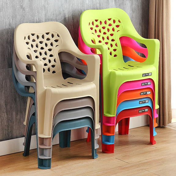 Modern Minimalist Irregular Round Polypropylene Backrest Chair For Living Room