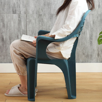 Modern Minimalist Irregular Round Polypropylene Backrest Chair For Living Room