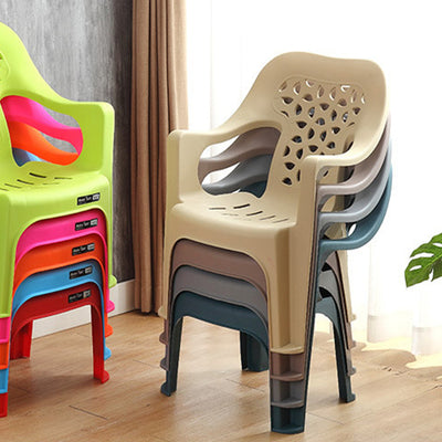 Modern Minimalist Irregular Round Polypropylene Backrest Chair For Living Room