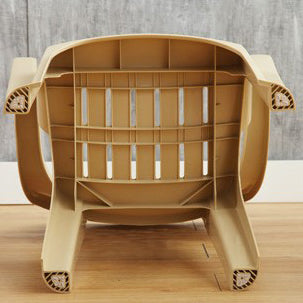 Modern Minimalist Irregular Round Polypropylene Backrest Chair For Living Room