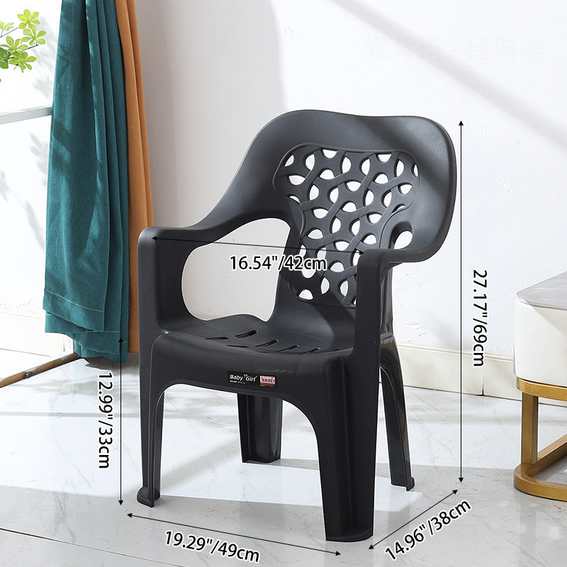 Modern Minimalist Irregular Round Polypropylene Backrest Chair For Living Room