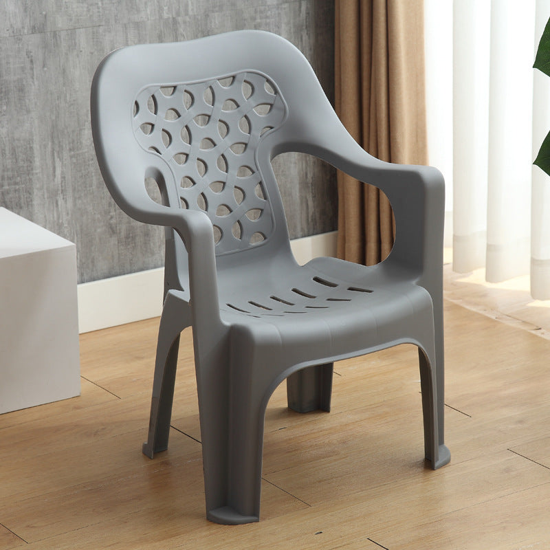 Modern Minimalist Irregular Round Polypropylene Backrest Chair For Living Room