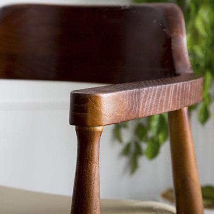 Chaise de dossier en cuir PU en bois de camphrier blanc carré, minimaliste moderne, pour salon 