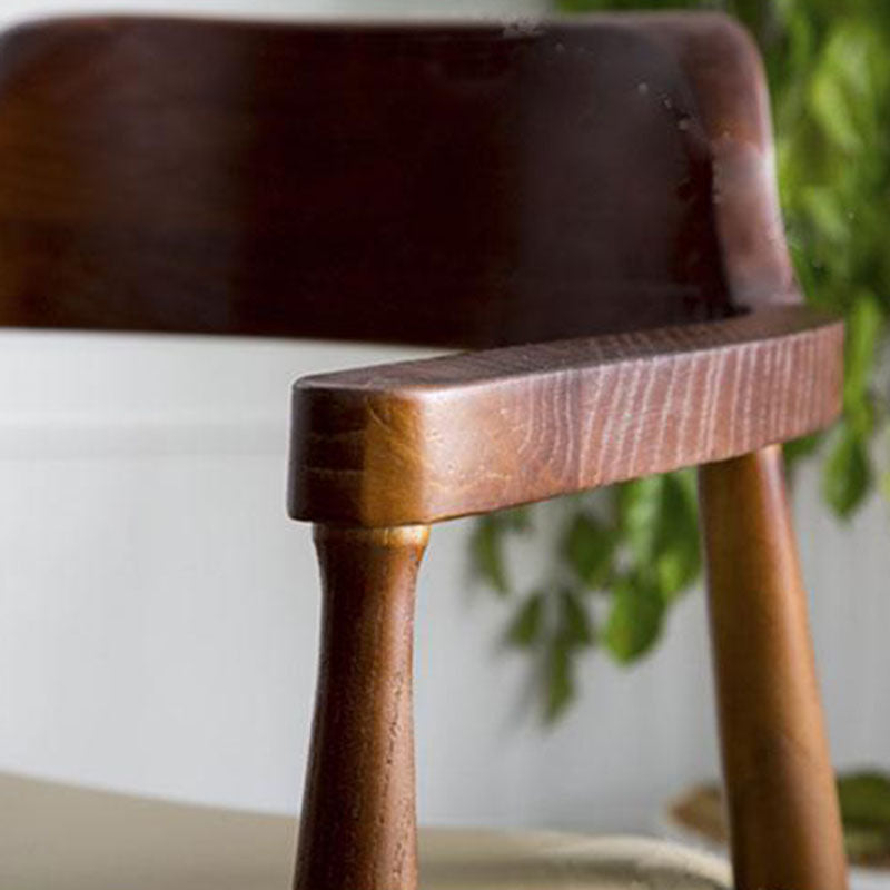 Modern Minimalist Square White Camphor Wood Solid Wood PU Leather Backrest Chair For Living Room