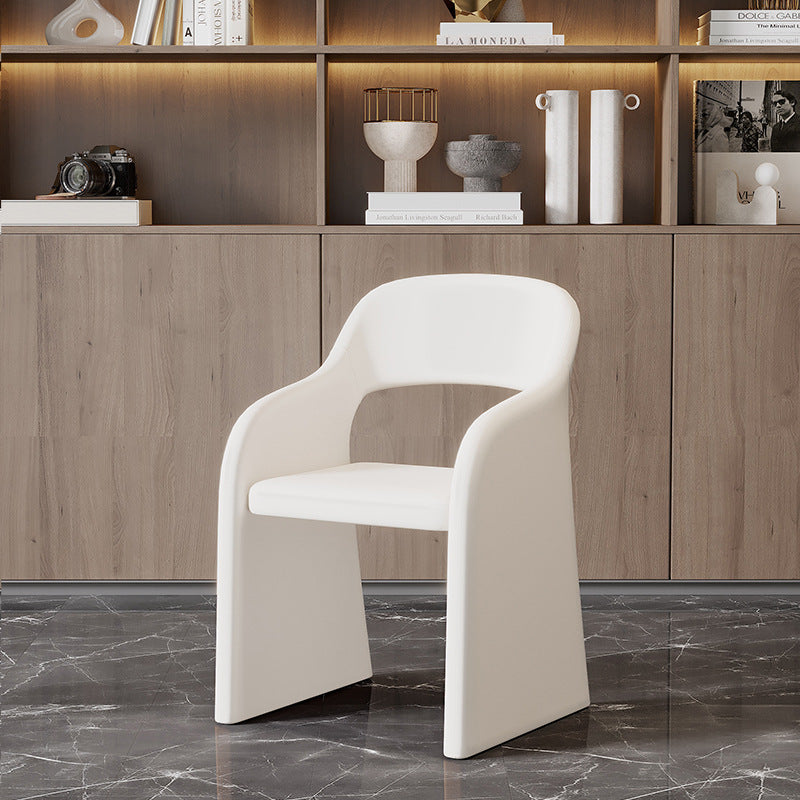 Contemporary Scandinavian Square High-Quality Faux Leather Pine Multi-layer Solid Wood Panel Backrest Lounge Chair For Living Room