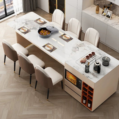 Modern Luxury Square High-Quality Faux Leather Carbon Steel Backrest Dining Chair For Dining Room