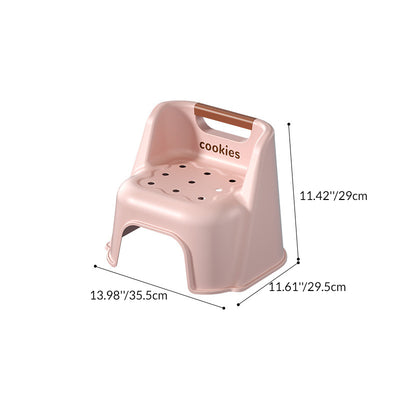 Contemporary Creative Square PP Kids Stackable Backrest Low Stool For Living Room