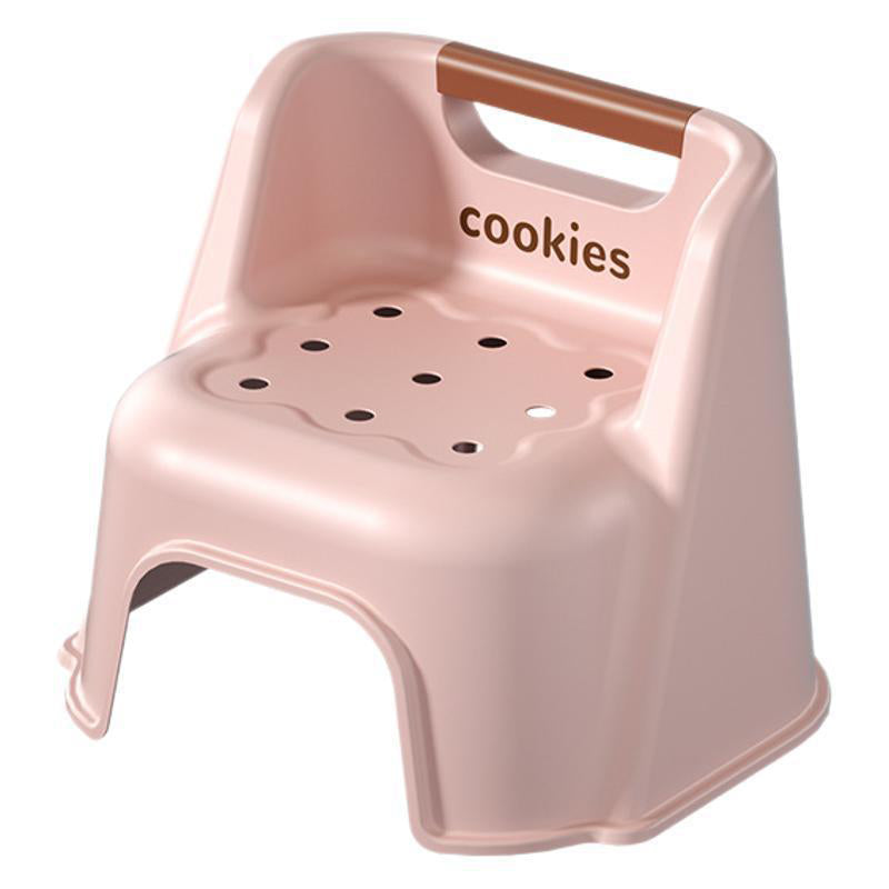 Tabouret bas empilable avec dossier pour enfants en PP, carré, créatif et contemporain, pour salon 