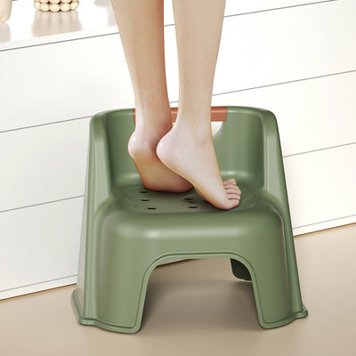 Contemporary Creative Square PP Kids Stackable Backrest Low Stool For Living Room