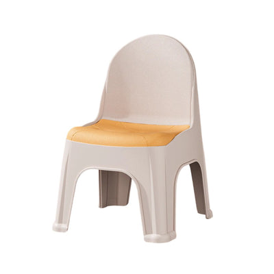 Modern Minimalist Square PP Stackable Backrest Kids Low Stool For Living Room